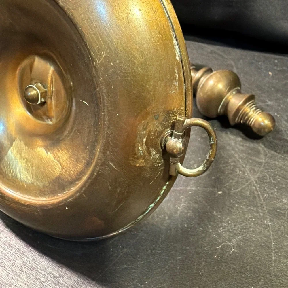 Vintage Brass Gimbal Ship Candlestick Holder Nautical Chamberstick 7.5 Inch